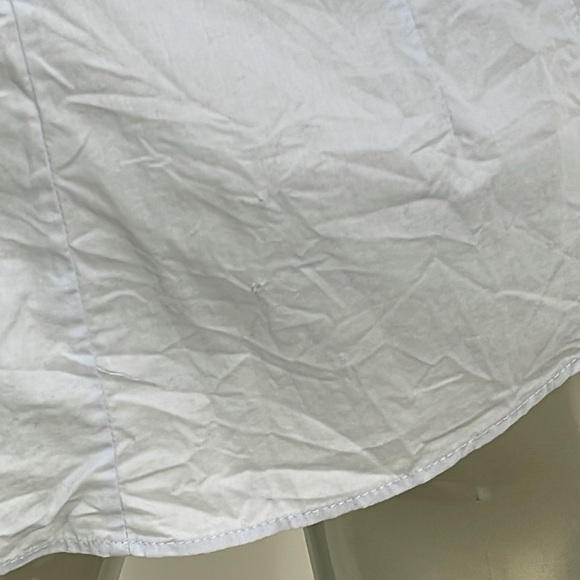 Karen Millen Quarter Balloon Sleeves Blue Button Up Shirt Top K4 - Picture 10 of 13